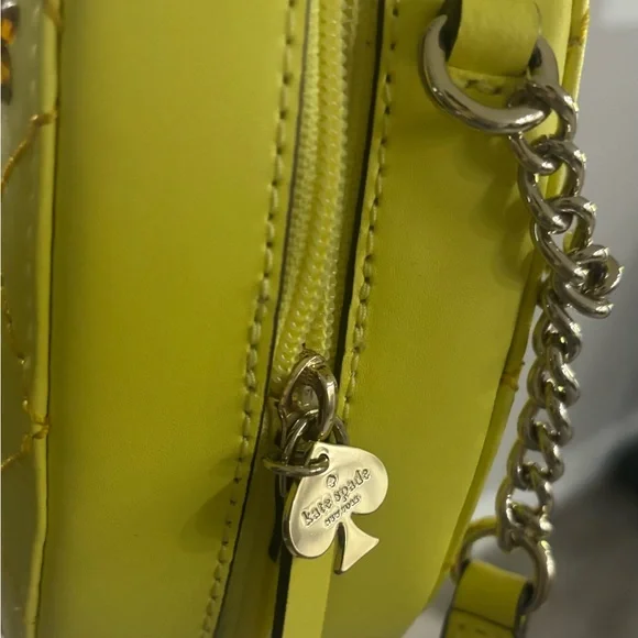 kate spade Yellow Pineapple Crossbody with Teal Top - Picture 3 of 3